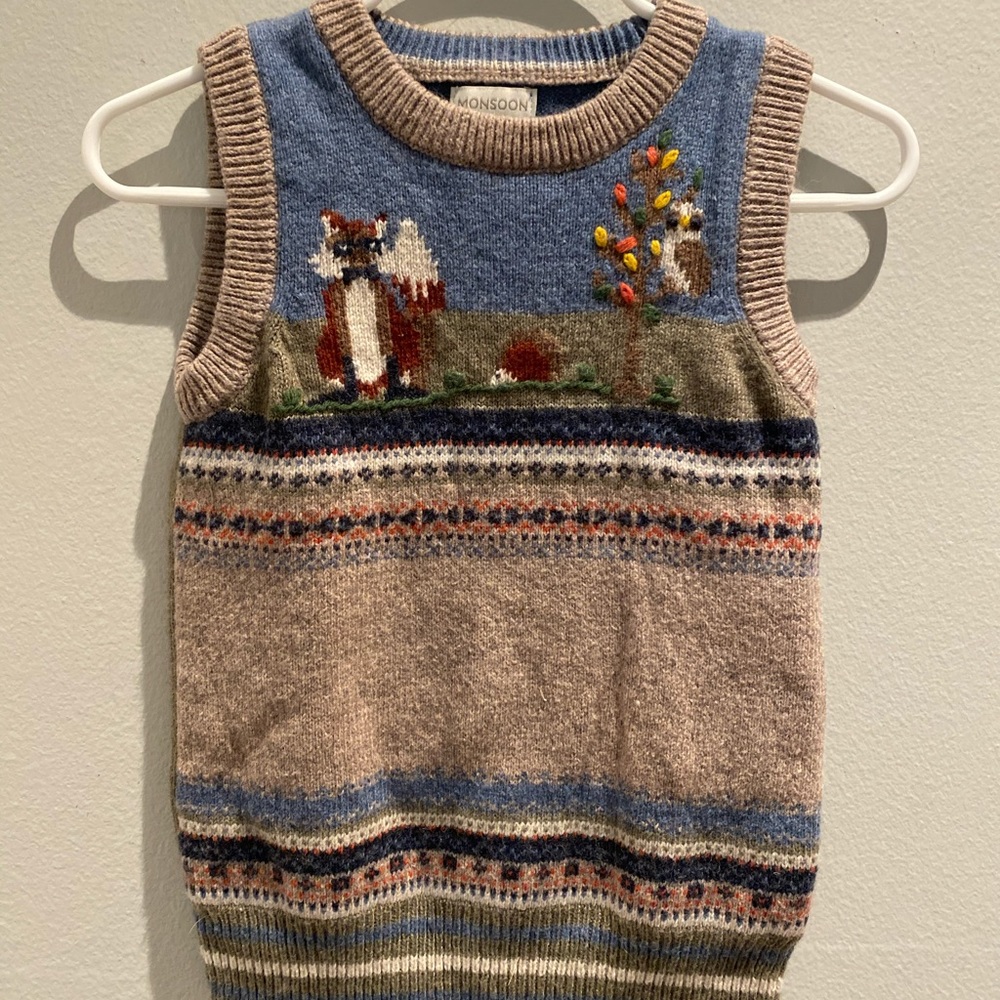 Monsoon Boys Sweater Vest size 2-3T